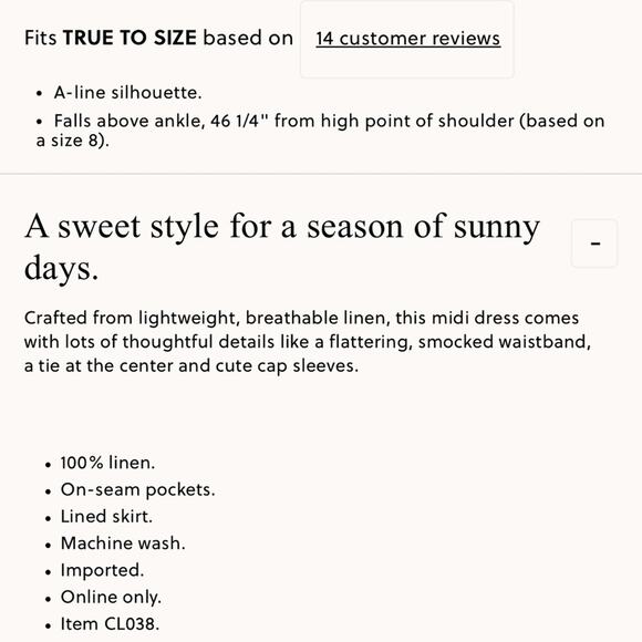 J.Crew Petite cap-sleeve midi dress in linen - Picture 6 of 7